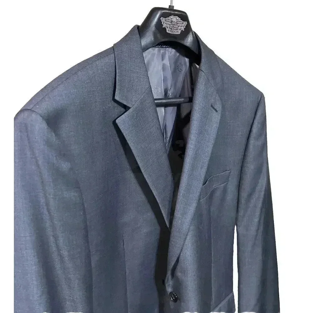 Lauren Ralph Lauren Wool Blend Gray Two Button Blazer Men's Size 46R
